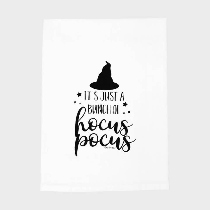 Hocus Pocus Kitchen Towel | Halloween Tea Towel for wholesale by Green Bee Tea Towels