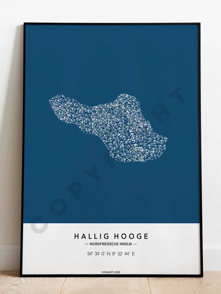 PRINT - ANKER INSEL HALLIG HOOGE for wholesale by HEIMARTLIEBE®