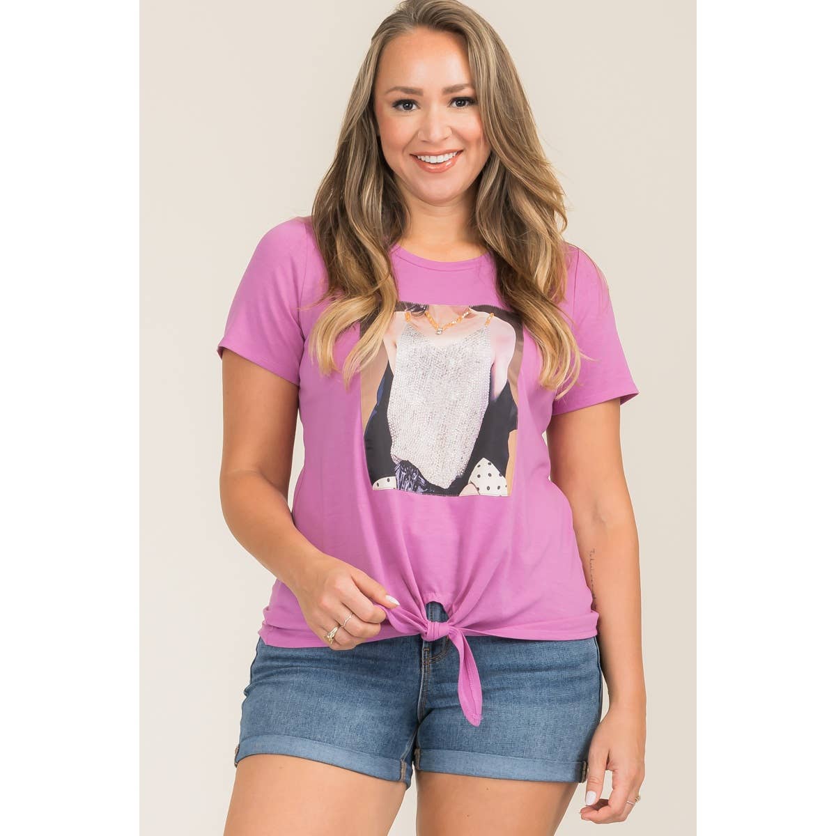 Blue Leopard - Wholesale T-Shirt - Women's - blt44676