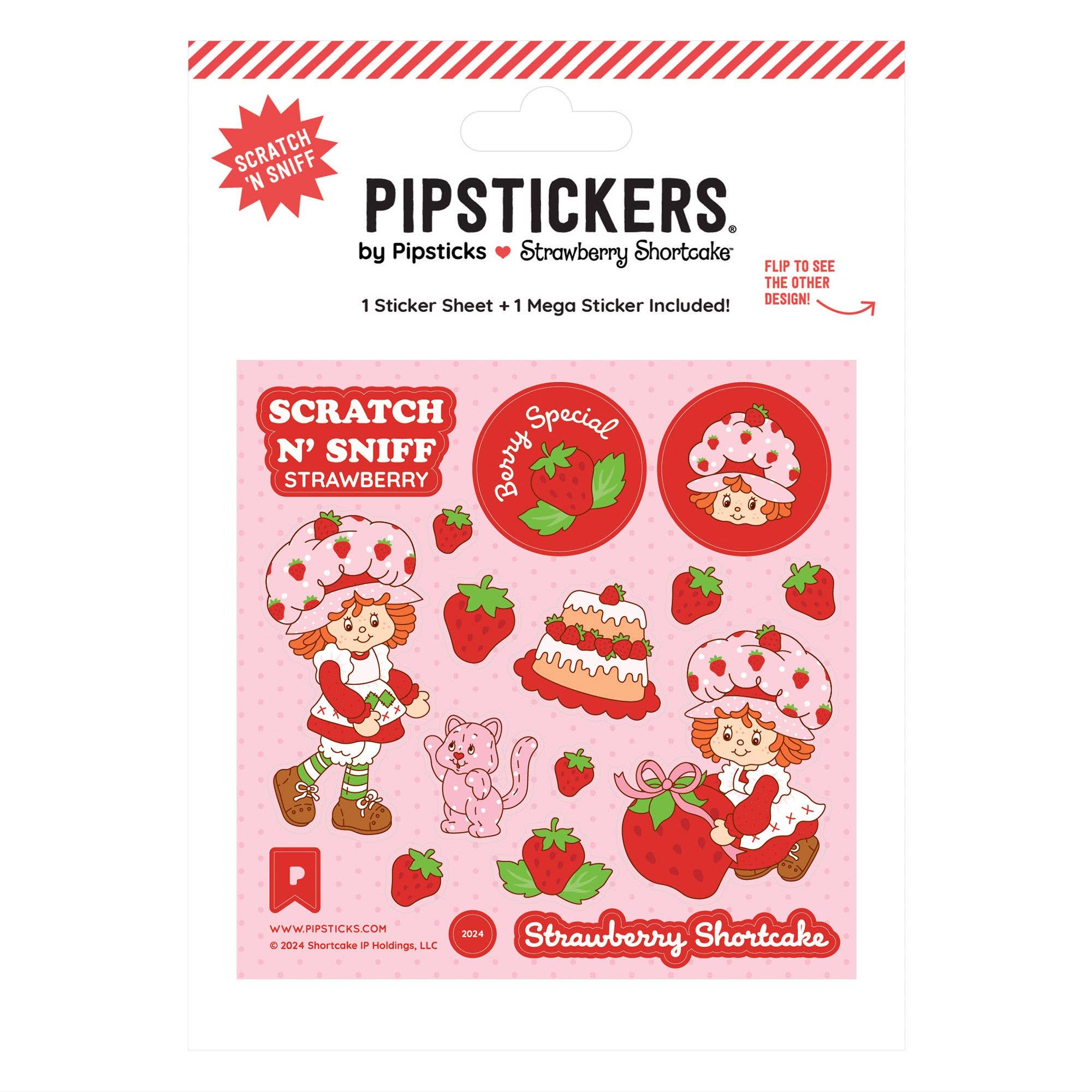 Pipsticks - Venta al por mayor Pegatina - Tarta de fresas y natillas Scratch 'n Sniff (2 unidades)