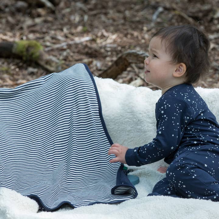 Starry Night Baby Blanket for wholesale by Little Green Radicals EU