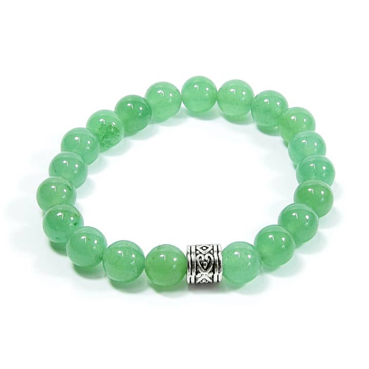 Green Aventurine Bracelet - 8mm for wholesale by Jenson Natural Jewelry
