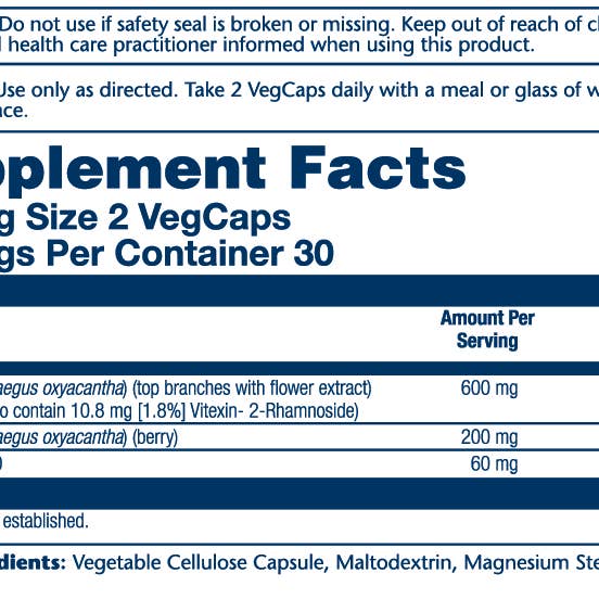 Solaray - Wholesale Oral Supplement/Vitamin - Hawthorn Berry Ext & CoQ-101