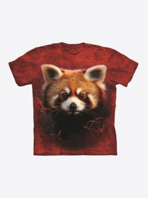 T-shirt de criança Panda Natural Tingida Panda por atacado de Wild Style
