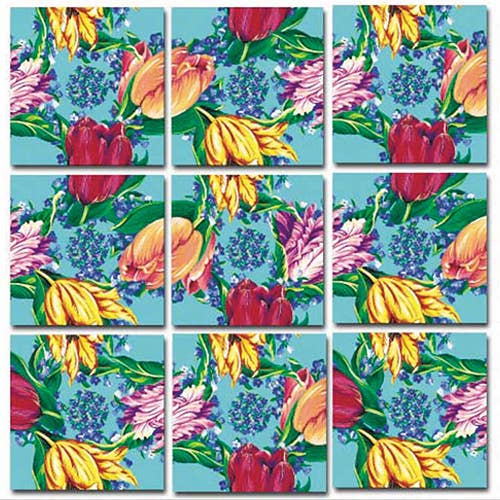 Tulipes Carrés Mélangés pour la vente par Scramble Squares®