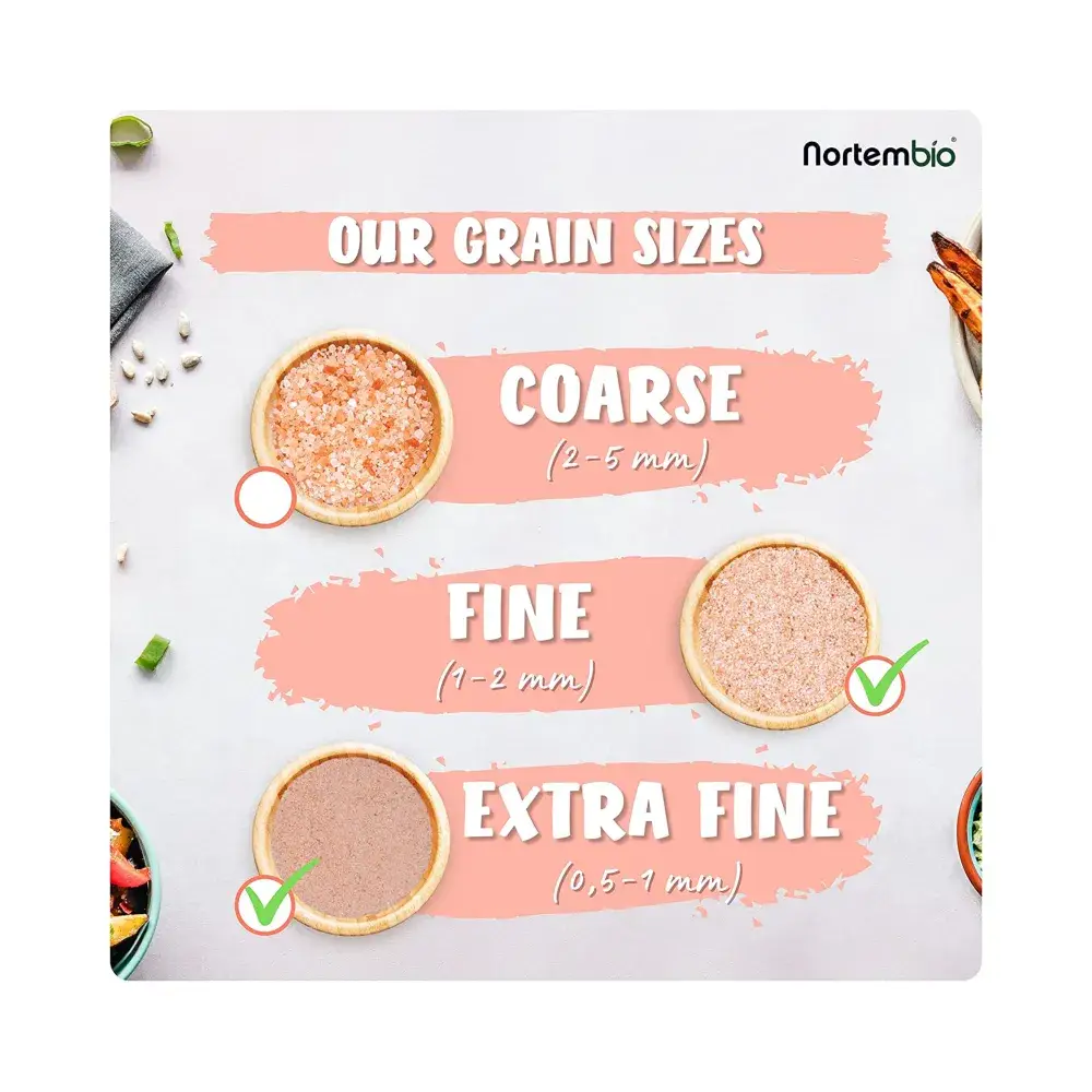 NORTEM BIOTECHNOLOGY GROUP - Wholesale Salt - Himalayan Pink Salt 4X200 G. Fine. 100% Natural2
