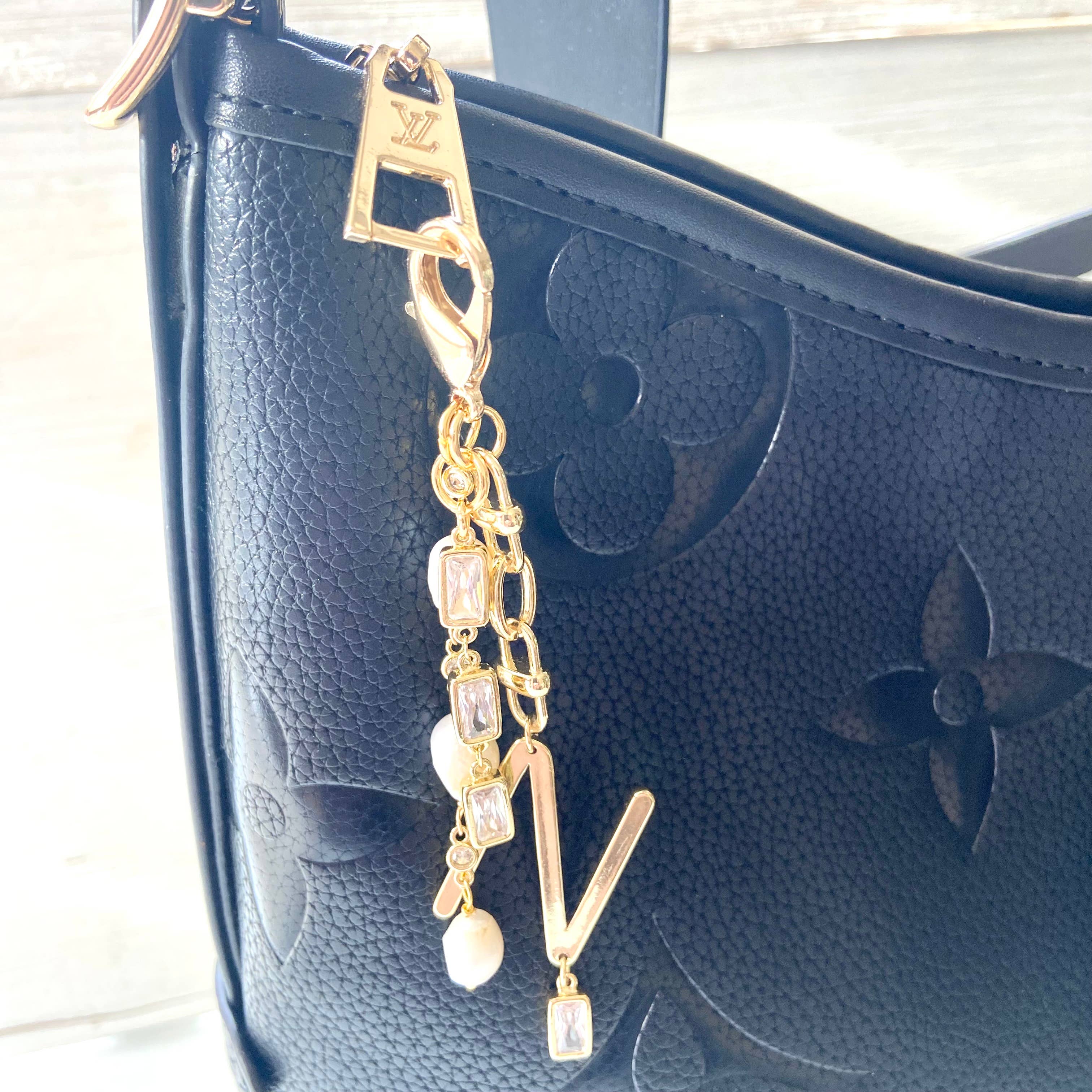 VB&CO Designs Handmade Jewelry - Wholesale Purse/Bag Accessory - Women's - Purse charm bag decoration initial  bow heart accessories4