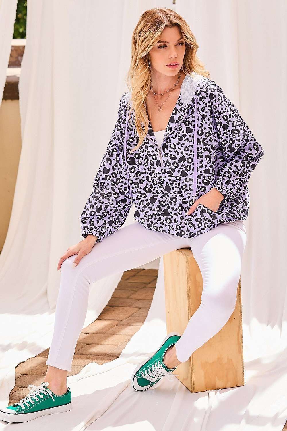 Main Strip - Wholesale Hoodie - Women's - PLUS SIZE Leopard Hoodie6