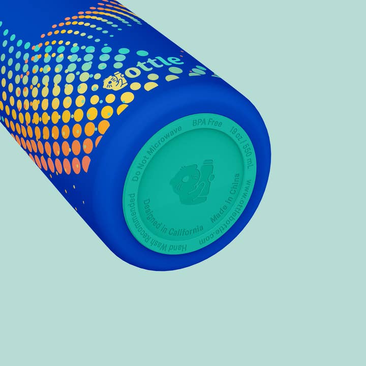 Ottle Hydration - Wholesale Water Bottle - Halftone Vortex 19 oz Water Bottle3