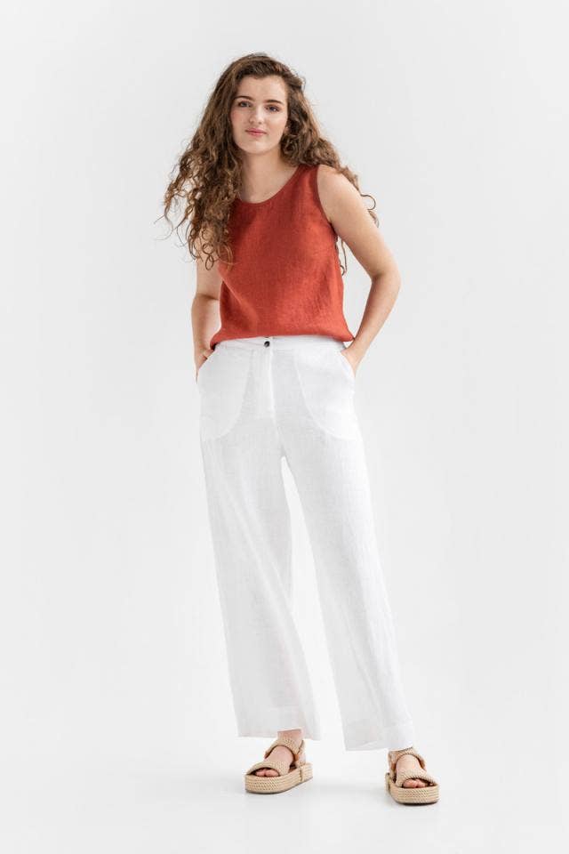 MagicLinen (We handle U.S. import procedures for you) - Wholesale Pants - Women's - Wide linen pants Banff5