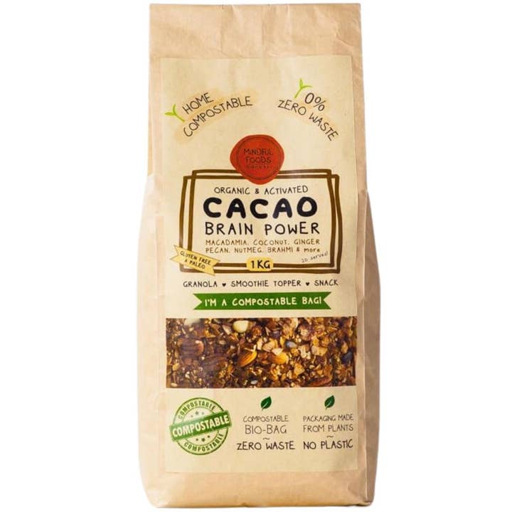 Cacao Brain Power - Organic & Activated - 1kg Bag for wholesale by Mindful Foods