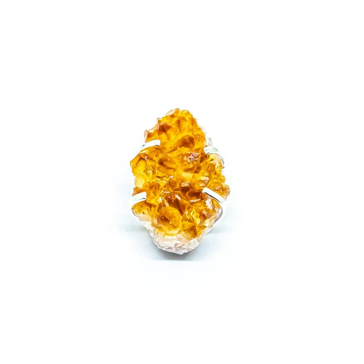 Colliers Pendentifs Géode en Pierre de Citrine pour la vente par Quasar Gems USA