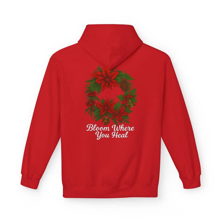 Bloei Waar Je Geneest Krans Kerstmis/Kerst Hoodie voor wholesale door Blade Infiniti LLC