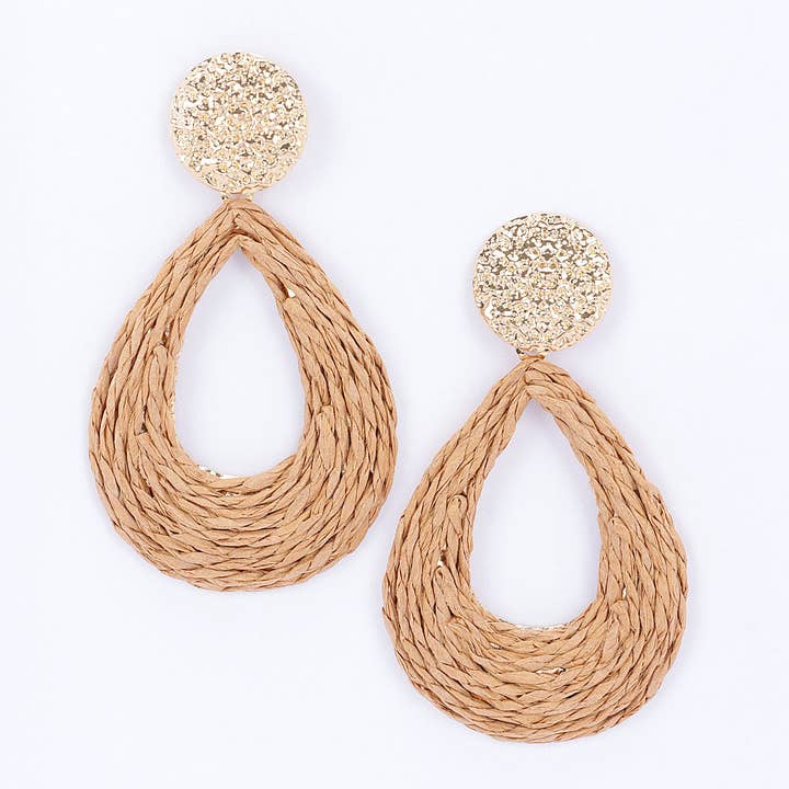 3AM BY H&D ACCESSORIES - Wholesale Dangle Earrings - Metal and Paper Earring