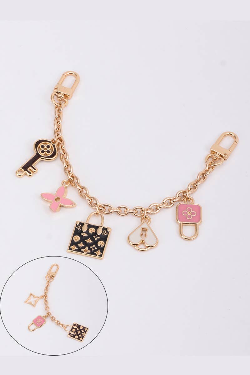 Leto Accessories - Wholesale Bag Strap - Women's - Bestseller Bag Charm -Four-Leaf Clover Chain5