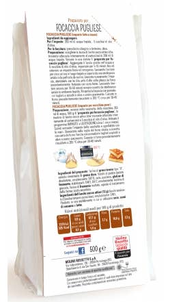Molino Rossetto - Wholesale Bread Mix - PREPARED FOR APULIAN FOCACCIA - 500g -1