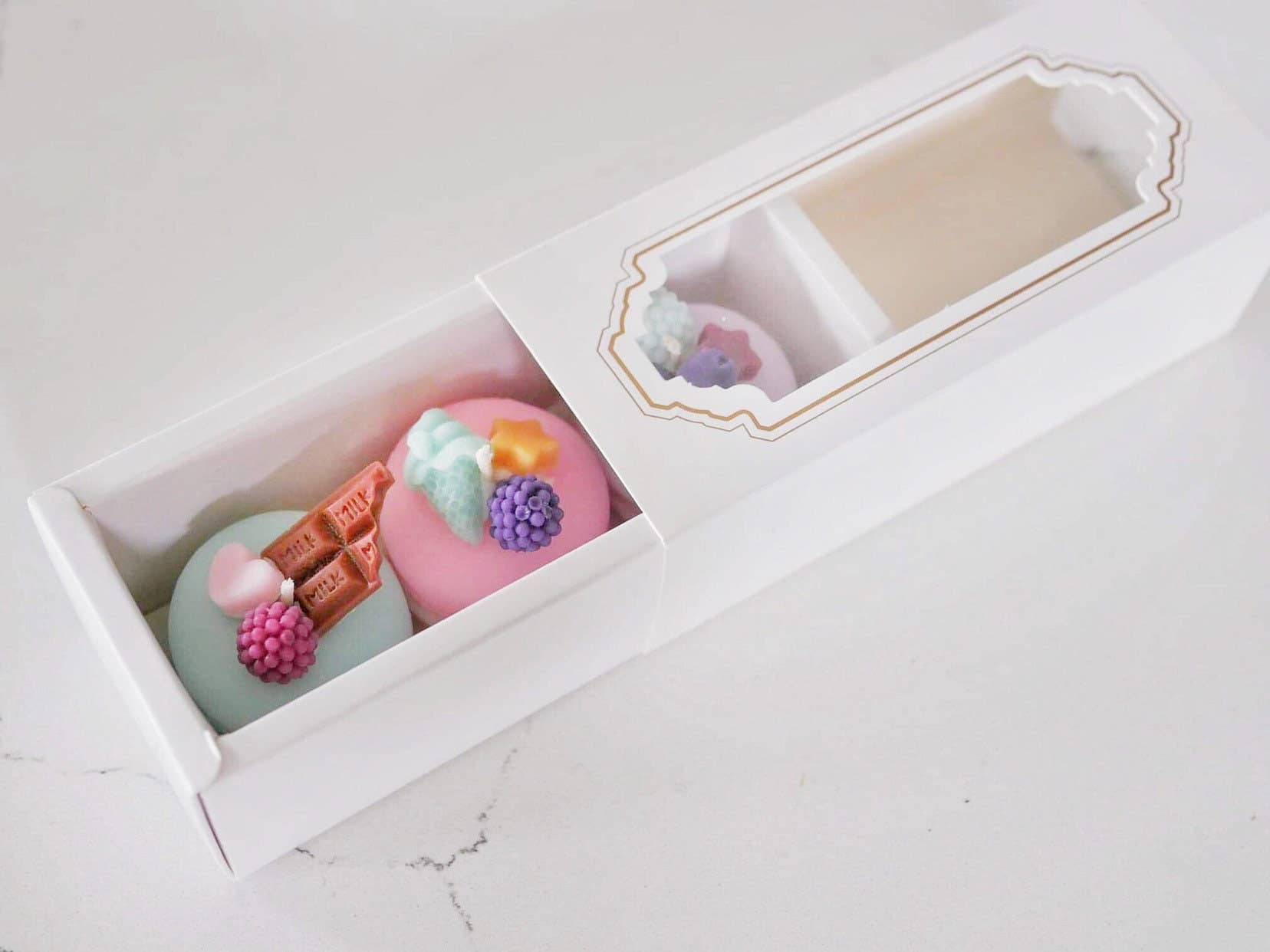 ZOETSTUDIO - Wholesale Novelty candle - Macaron Dessert Candle Trio | Soy wax4