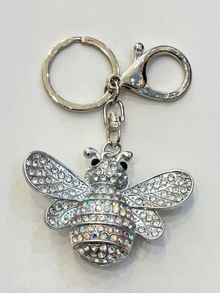 Llavero con diamantes de imitación de abeja para venta al por mayor de SHEERA