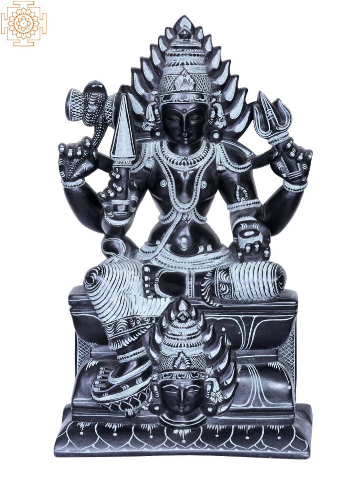12" Goddess Mariamman (Durga du Sud de l'Inde) pour la vente par Exotic India Art