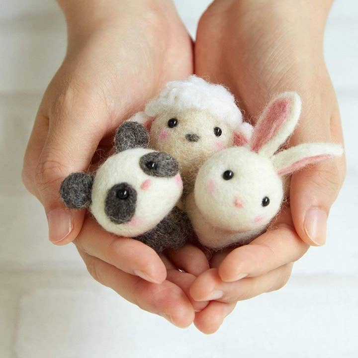 Japanese Mini Wool Animal Needle Felting DIY Kit for wholesale by 「FUNJI」In Japan