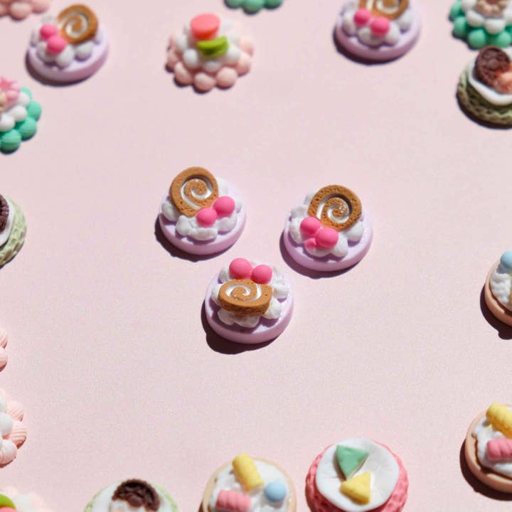 Moon Bunny - Wholesale Craft supplies - 3D Fruit Macaron Cakes (4 pcs)2