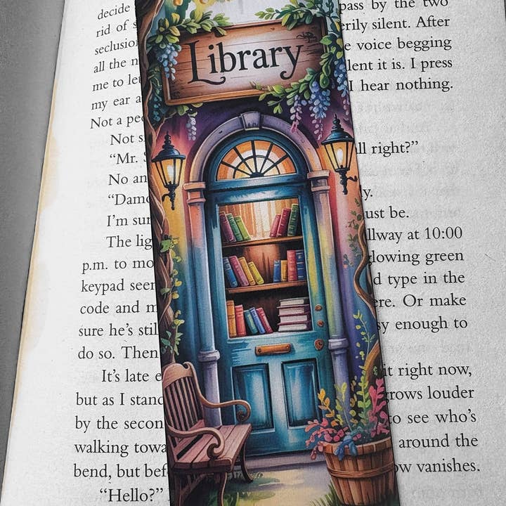 Lovely illustrated Library printed bookmark, Page Saver, Book Lover Gift for wholesale by simply creative