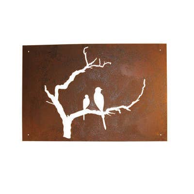 Panneau de décoration murale Oiseaux on Branch Garden pour la vente par Overwrought