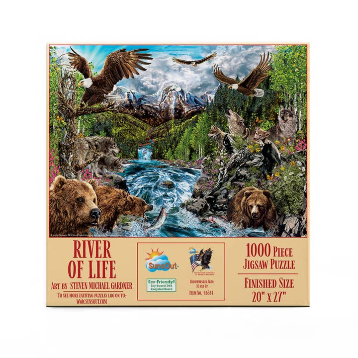 SunsOut - Wholesale Puzzle - Adult - 5344 River of Life - 1000 pc Puzzle