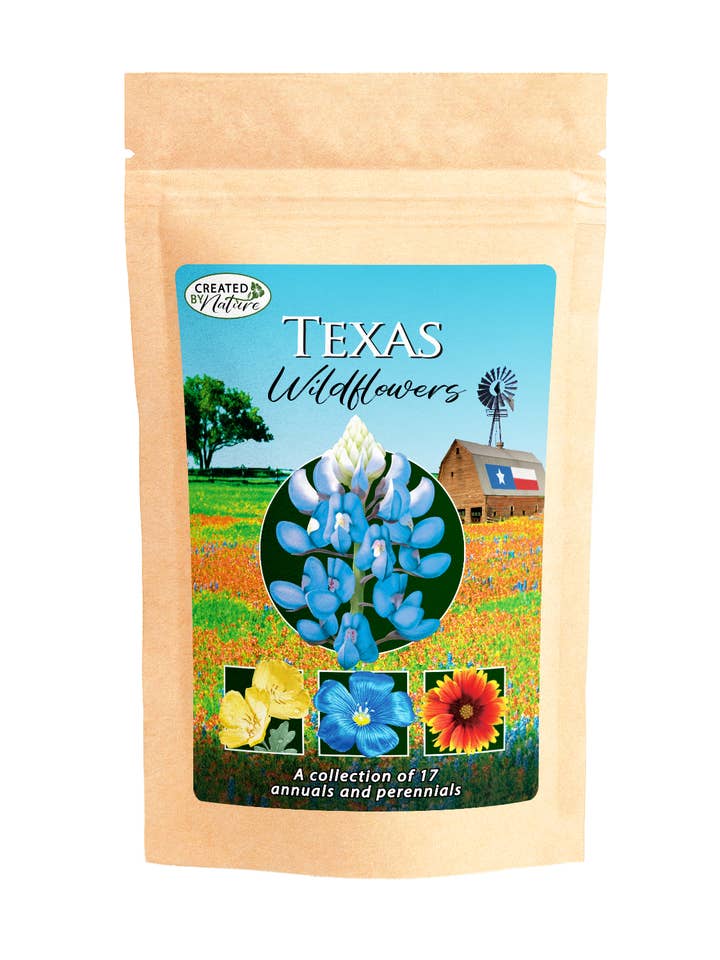 Texas Wildflower Seed Mix for wholesale by Created By Nature