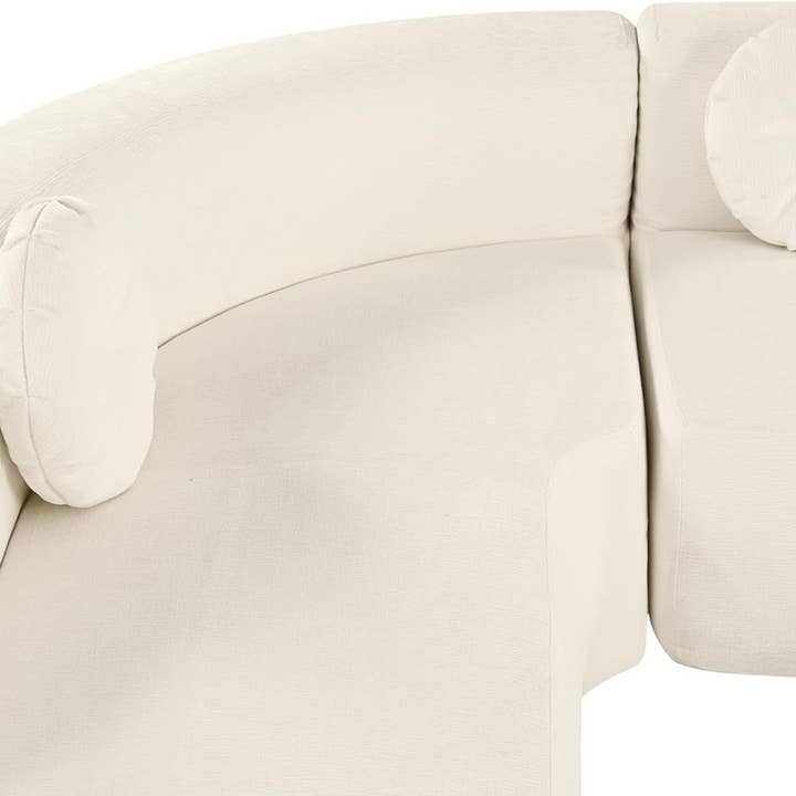 Beige Extra Large Sectional Sofa with Elegant Curved Design for wholesale on Faire7