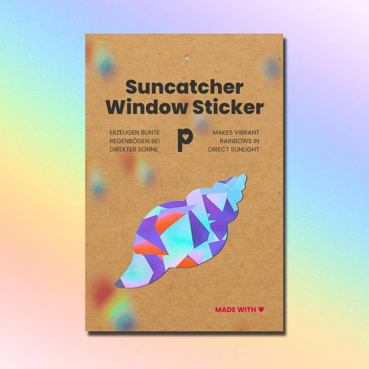 Solfanger Vinduesklistermærke Musling, Ocean Klistermærke, Vinduesklistermærke for engroshandel hos Plottkowski