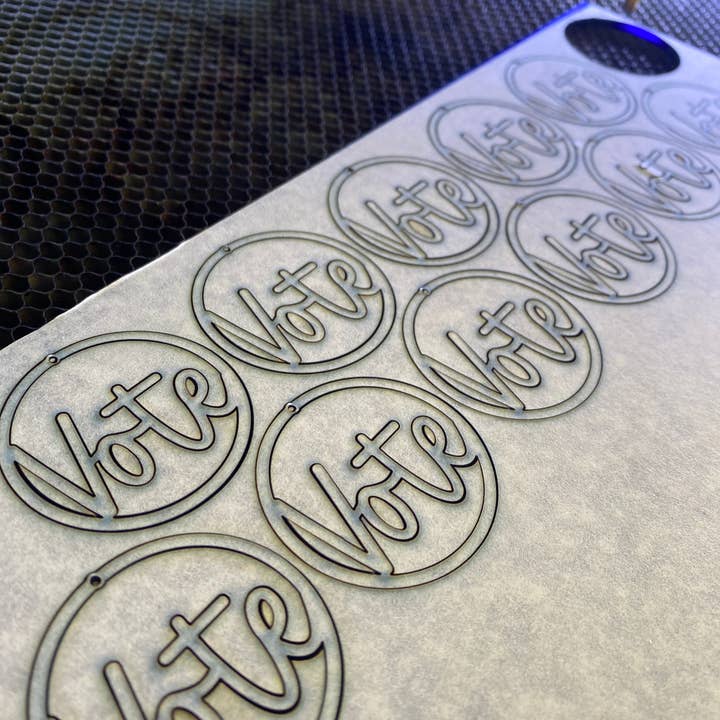 zoo&roo - Wholesale Dangle Earrings - VOTE Acrylic Earrings | Handmade Patriotic Jewelry10