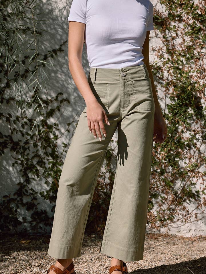 RAISONNEL - Wholesale Pants - Women's - SPAN ANKLE WIDE PANT - RB1036