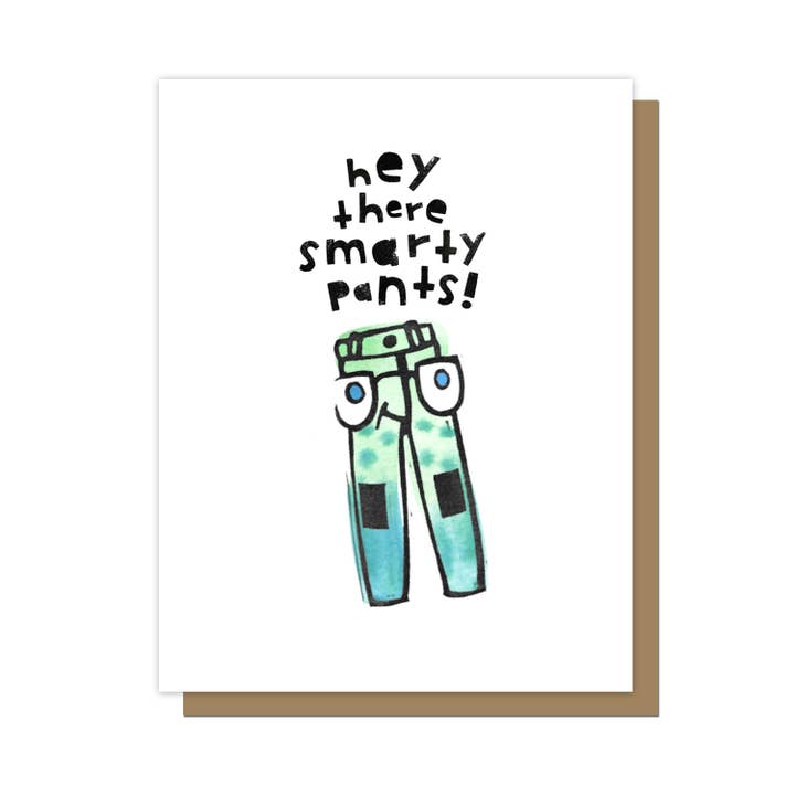 Smartypants Cartão de Saudações por atacado de cheeky beak