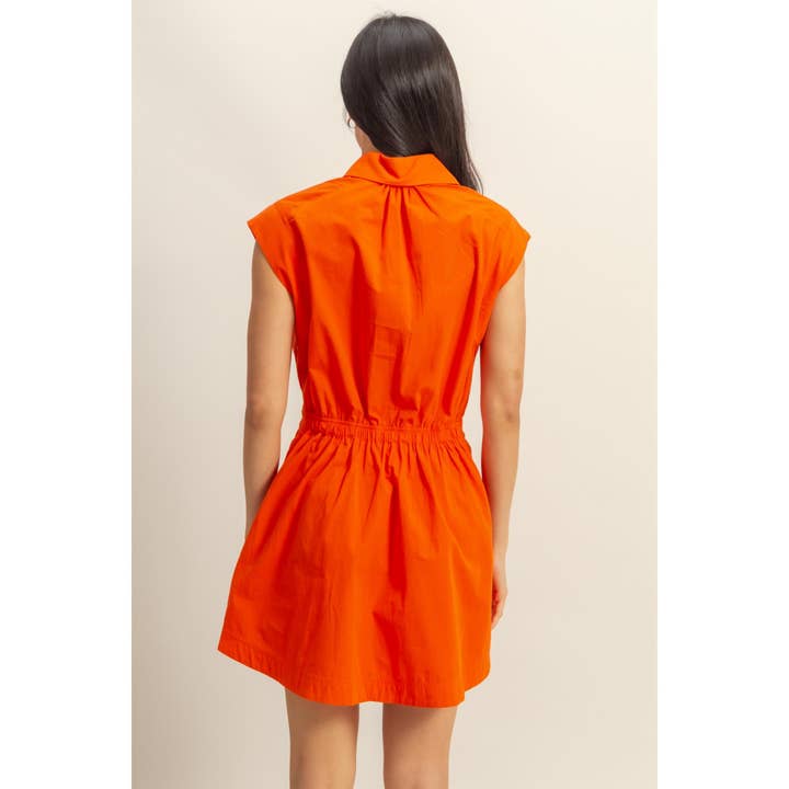 HYFVE - Wholesale Dress - Women's - DZ25C151-Flirty Collared Mini Dress