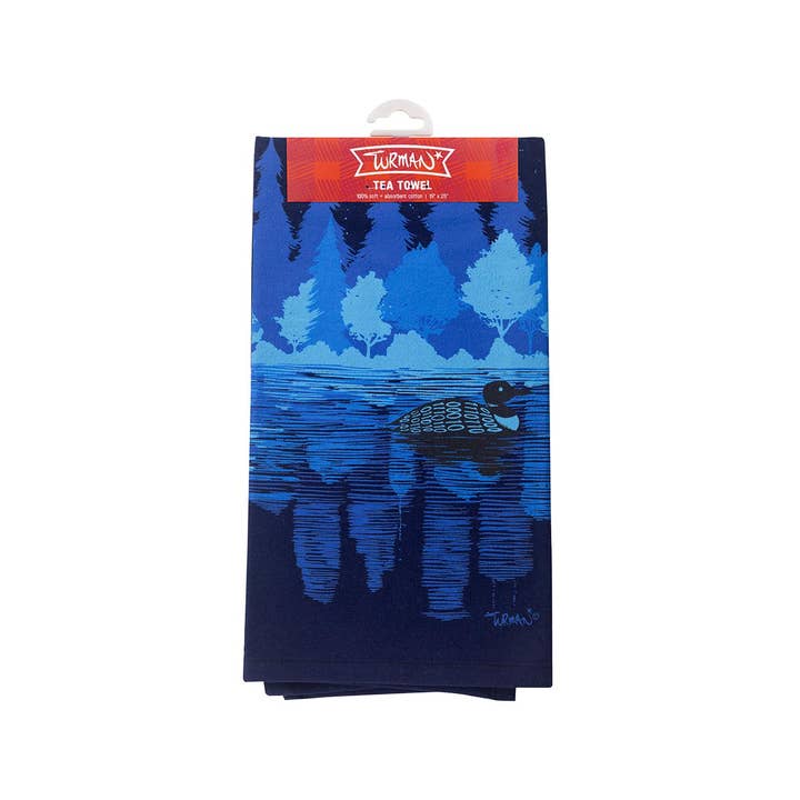 Adam Turman Artwork Co - Wholesale Tea Towel - Loon Tea Towel