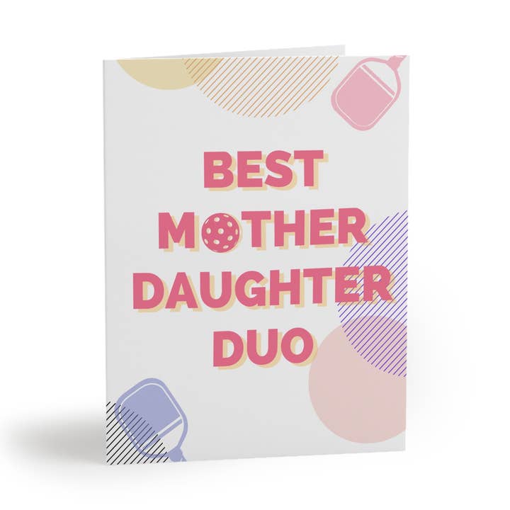 Best Mother Daughter Duo Pickleball Card for wholesale by Pickle & Paper