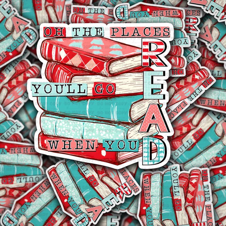 DC 1516 - Oh the places adesivo sagomato per la vendita all'ingrosso da parte di It's Transfer Time