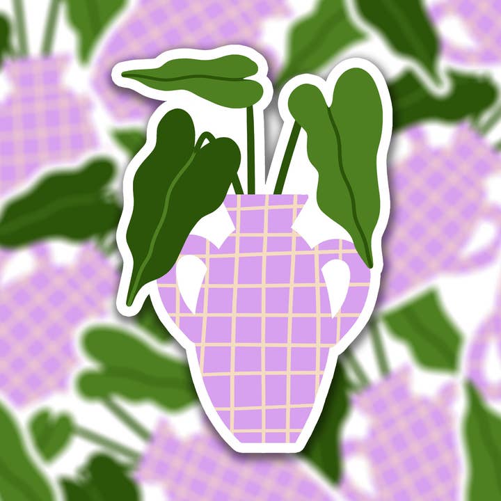 Die-cut vinylklistermärke med motiverande citat – botaniskt motiv för wholesale av Muchable