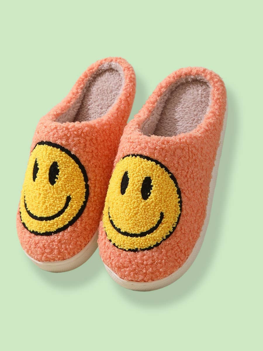 DOUBLJU - Wholesale Slippers - Unisex - Smiley Face Unisex Cotton Slippers for Fall,Winter
18