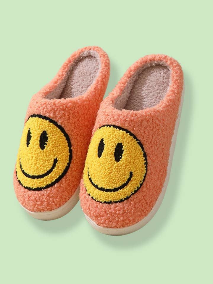 DOUBLJU - Wholesale Slippers - Unisex - Smiley Face Unisex Cotton Slippers for Fall,Winter
18