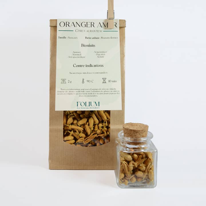 Tisana biologica ai boccioli di arancia amara per la vendita all'ingrosso da parte di FOLIUM - Les Nouveaux Herbalistes