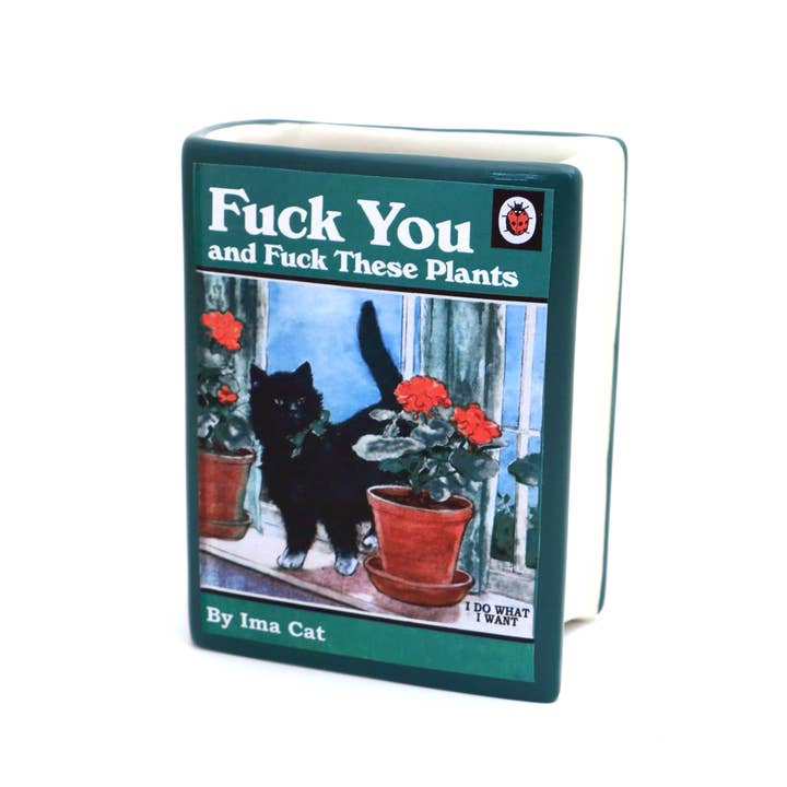 Lenny Mud - Wholesale Pen & Pencil Holder - Cats & Plants Book vase, decoupaged, pencil holder