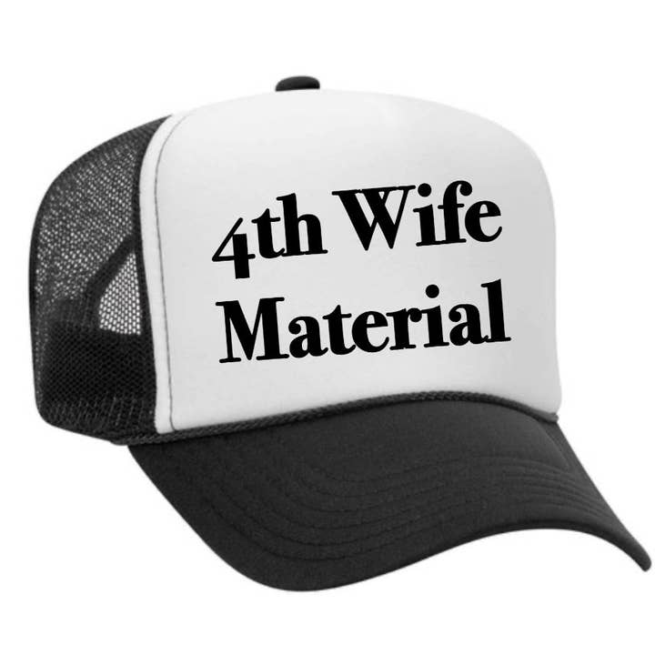 Inappropriate Trucker Hats - Venta al por mayor Gorra trucker - Mujer - Gorra de camionero 4th Wife Material