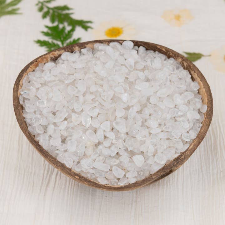 Clear Quartz Crystal Chips. 1lb. for wholesale by Down To Earth