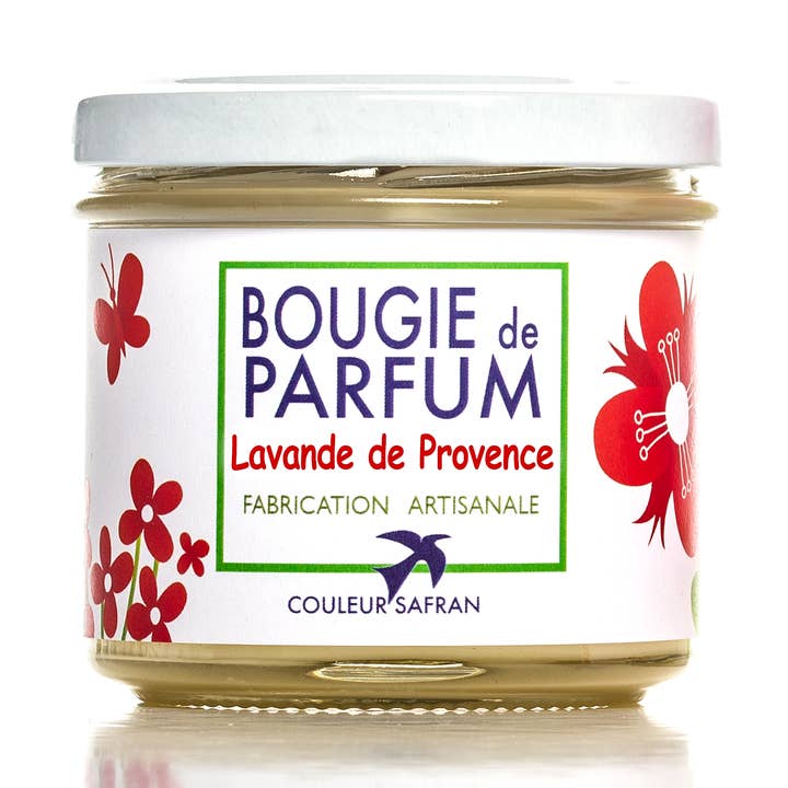 Artisanal Lavender Scented Candle & 100% Plant-Based. for wholesale by Couleur Safran Parfums