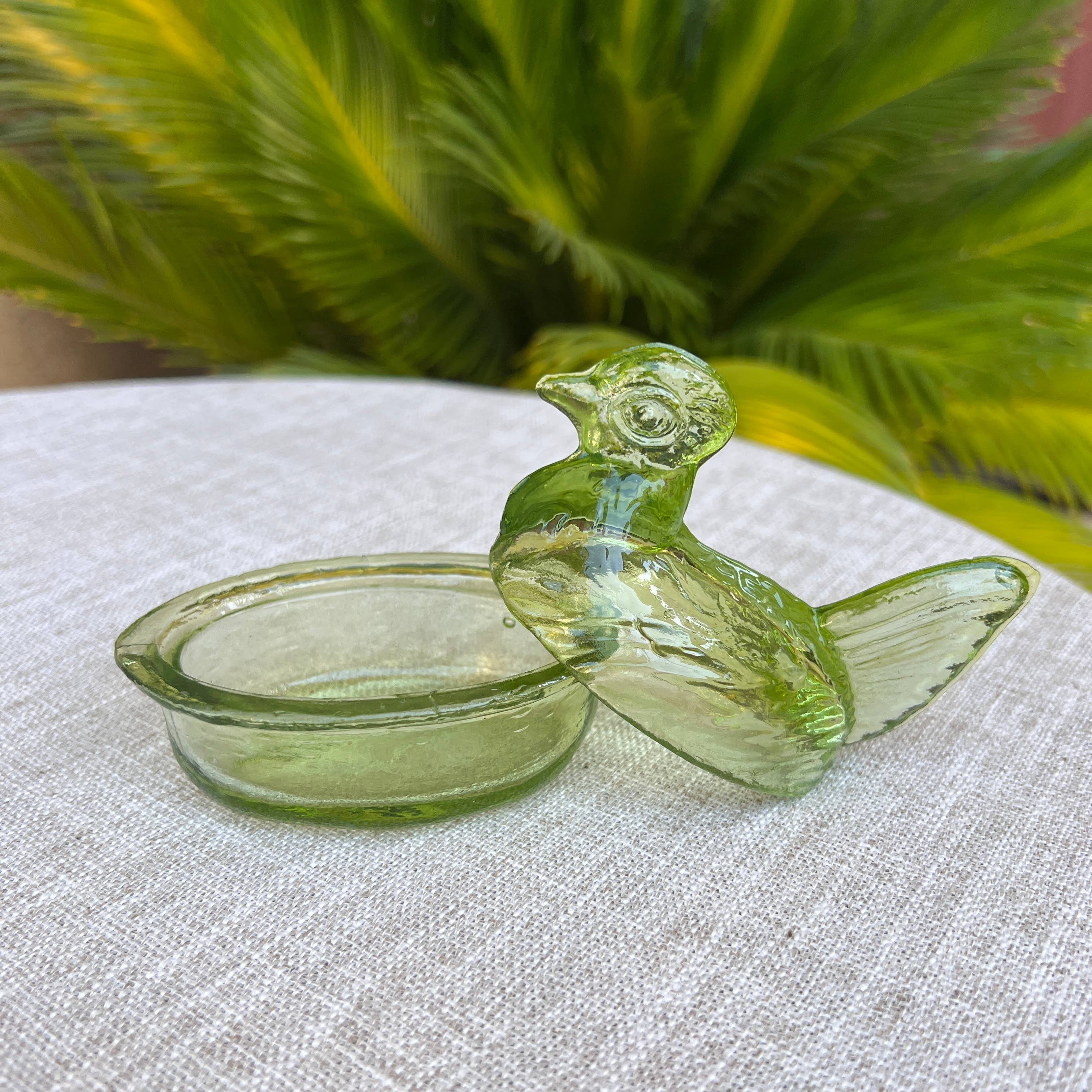 Kitchen One - Wholesale Decorative Plate/Dish/Bowl - Nesting Hen Bowl - EUCALYPTUS | Hand Blown Glass - Colombia3