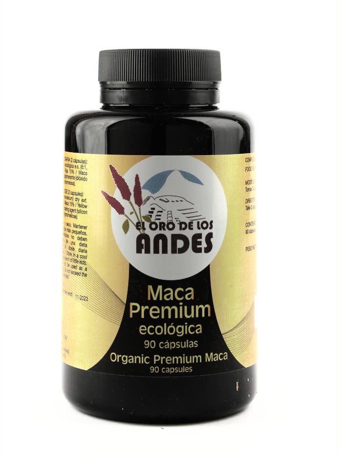 CHAP. Maca Premium 90 capsules 825 mg ES-ECO-019-CT voor wholesale door El Oro de los Andes