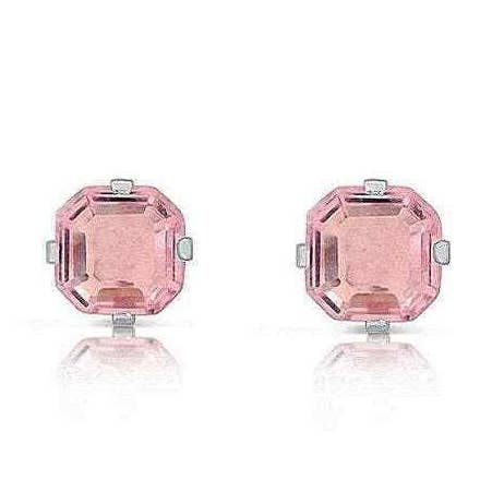 1.3 ctv CZ Asscher-Cut Rosa Sterling Silver Stud örhängen för wholesale av Vesa Jewels
