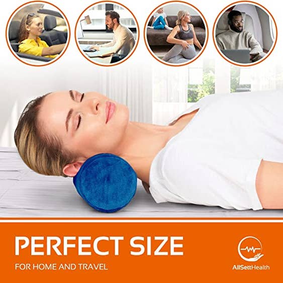 Adjustable Cervical Neck Roll Bolster Pillow, Better Than Memory Foam Pillow,  Neck Pillow for Sleeping, Cervical Cylinder Pillow for Spine Back, Neck  Pain, Travel Pillow Leg Bed Pillow